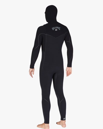 3 6/5mm Furnace - Hooded Chest Zip Wetsuit for Men Black ABYW200115 Billabong