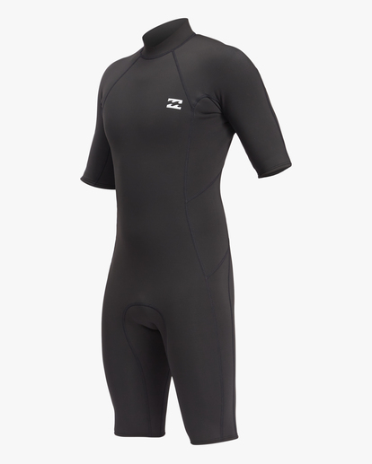 0 2/2 Absolute Back Zip Short Sleeve Spring Suit Black ABYW500112 Billabong