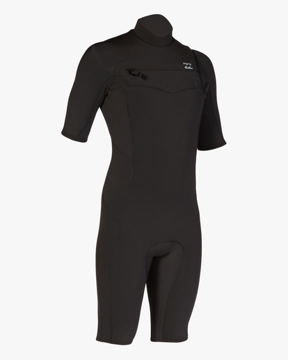 9 2/2mm Absolute Short Sleeve Chest Zip Springsuit Black ABYW500115 Billabong