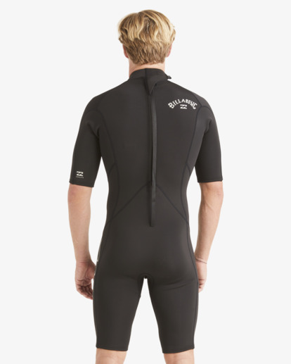 4 2/2mm Absolute - Kurzärmliger Back-Zip-Springsuit für Männer Schwarz ABYW500117 Billabong