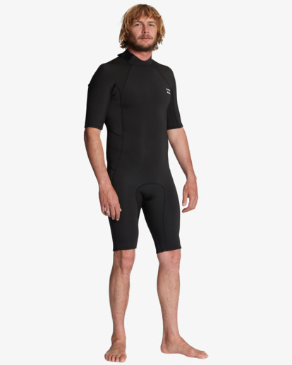 3 2/2mm Absolute Short Sleeve Back Zip Springsuit Black ABYW500117 Billabong