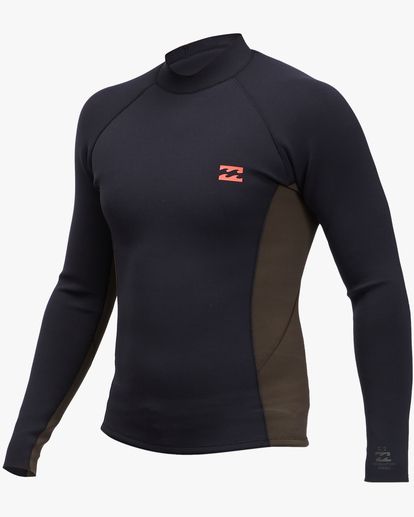 0 2mm Revolution Interchange Long Sleeve Wetsuit Jacket Black ABYW800110 Billabong