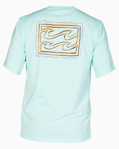 1 Crayon Wave Loose Fit UPF 50+ Short Sleeve Surf Tee Blue ABYWR00129 Billabong