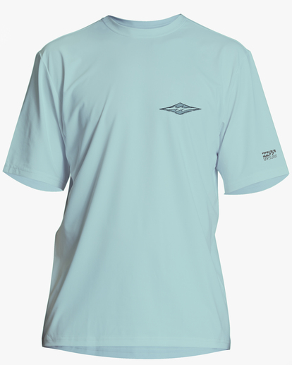 0 Crayon Wave UPF 50 Short Sleeve Surf Tee Blue ABYWR00172 Billabong