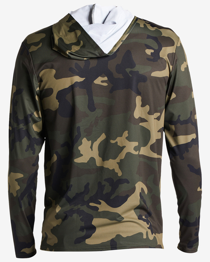 1 Arch Mesh Hooded UPF 50 Long Sleeve Rashguard Green ABYWR00174 Billabong