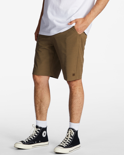 3 Crossfire Slub Submersible Shorts 21" Brown ABYWS00111 Billabong