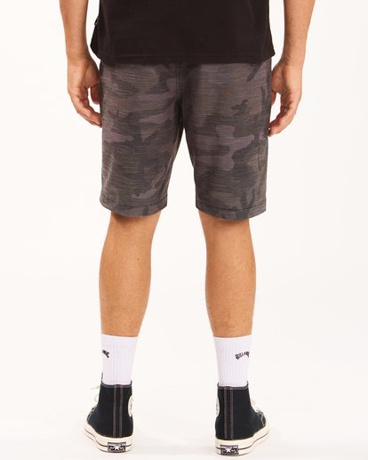 5 Crossfire Slub Camo Submersible Shorts 21" Black ABYWS00114 Billabong