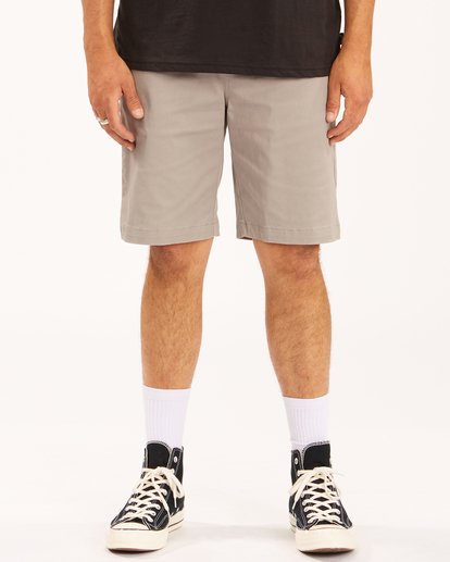 2 Carter Stretch Shorts 21" Grey ABYWS00121 Billabong