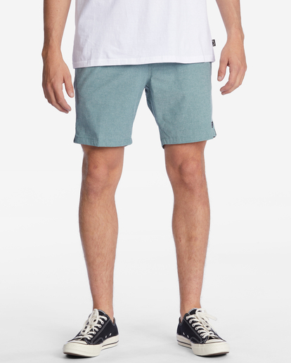 2 Crossfire Elastic Waist Submersible Shorts 18" Blue ABYWS00140 Billabong
