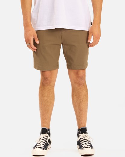 2 A/Div Surftrek Plus Shorts 19" Brown ABYWS00150 Billabong