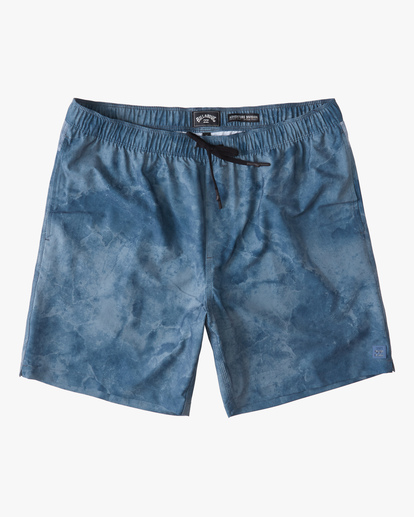 0 A/Div Surftrek Elastic Waist Shorts 17" Blue ABYWS00155 Billabong