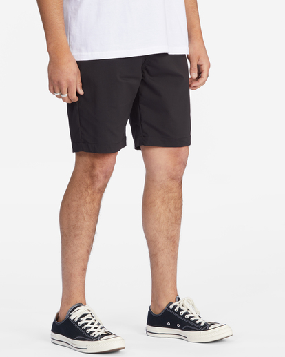 4 A/Div Surftrek Journey Shorts 20" Black ABYWS00166 Billabong