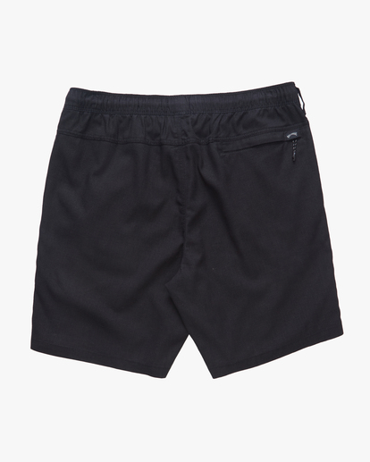 1 A/Div Surftrek Hemp Elastic Shorts 18" Black ABYWS00186 Billabong