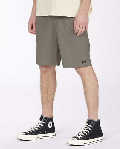 3 Crossfire Elastic Submersible Shorts 18" Grey ABYWS00190 Billabong