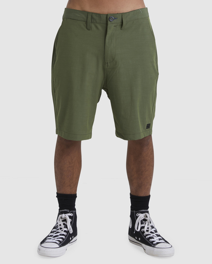 0 Crossfire Solid - Short voor in en uit het water voor Heren Green ABYWS00195 Billabong