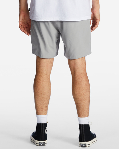 4 A/Div Surftrek Elastic Shorts 17" Grey ABYWS00196 Billabong