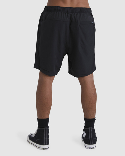 5 A/Div Surftrek Elastic Shorts 17" Black ABYWS00196 Billabong