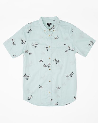 4 Sundays Mini Short Sleeve Shirt Blue ABYWT00112 Billabong