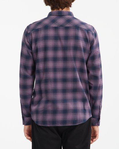 2 Coastline Flannel Shirt Purple ABYWT00116 Billabong