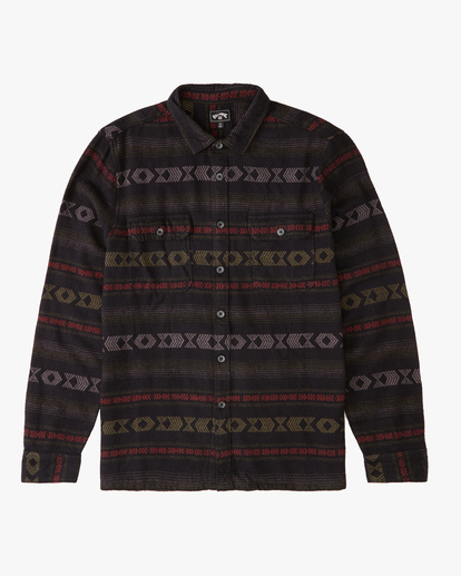 4 Offshore Jacquard Flannel Shirt Black ABYWT00135 Billabong
