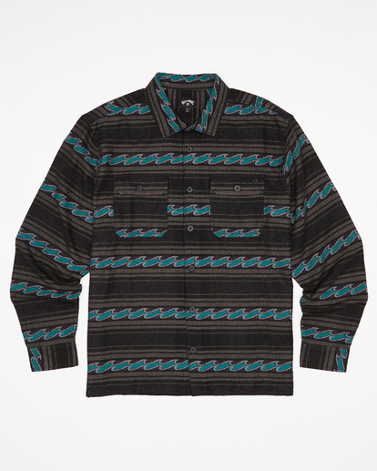 4 Offshore Jacquard Flannel Shirt Black ABYWT00135 Billabong