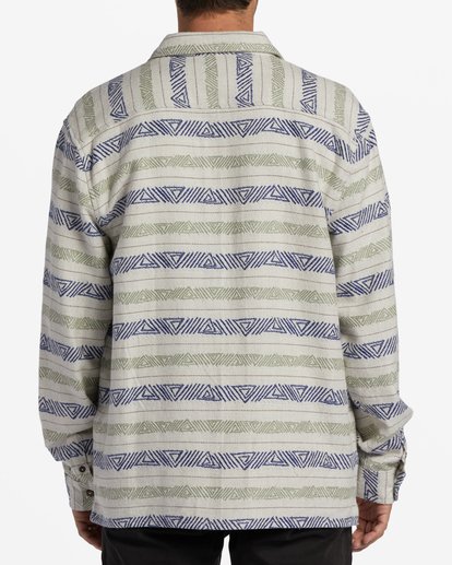 2 Offshore Jacquard Flannel Shirt White ABYWT00135 Billabong