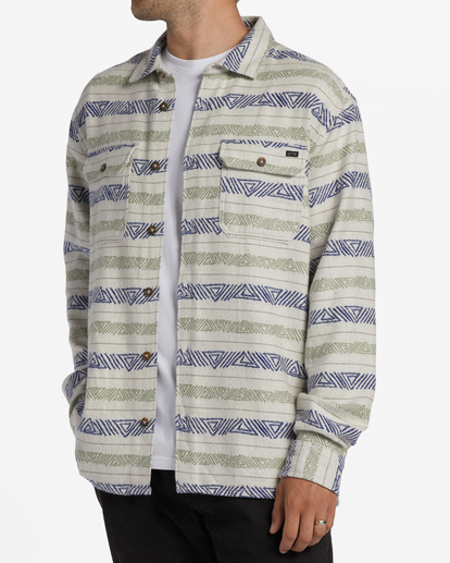 4 Offshore Jacquard - Camiseta de franela para Hombre Blanco ABYWT00135 Billabong