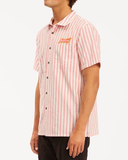 1 Budweiser Bow Stripe Short Sleeve Shirt  ABYWT00141 Billabong