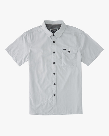 4 A/Div Surftrek Tech UPF 50+  Short Sleeve Shirt Grey ABYWT00157 Billabong
