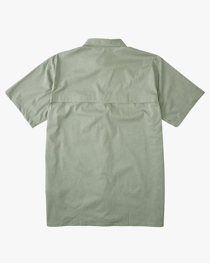 4 A/Div Surftrek Tech UPF 50+  Short Sleeve Shirt Green ABYWT00157 Billabong