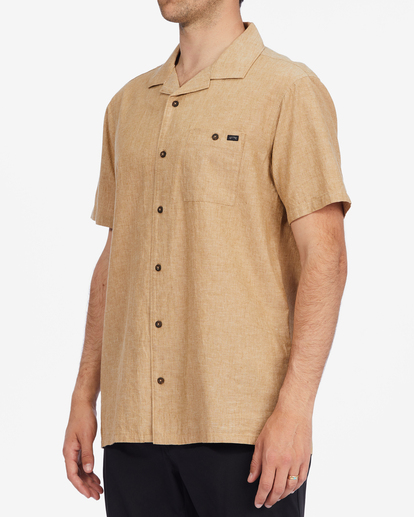1 Vacay All Day Short Sleeve Shirt Brown ABYWT00160 Billabong