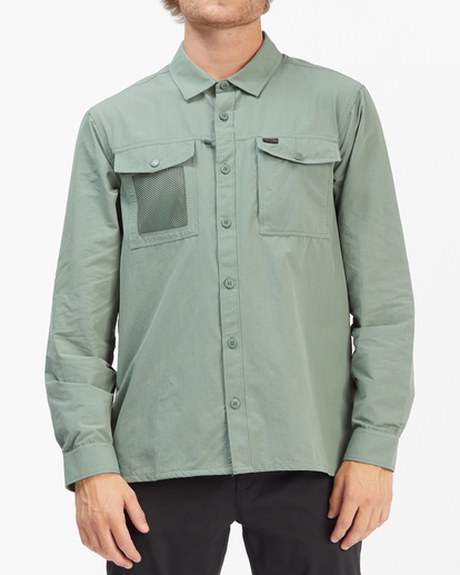 2 A/Div Otis Surftrek UPF 50+ Long Sleeve Shirt Grey ABYWT00163 Billabong