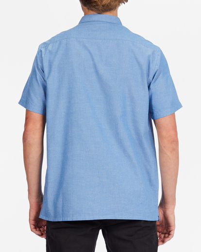 2 All Day Organic Short Sleeve Shirt Blue ABYWT00173 Billabong