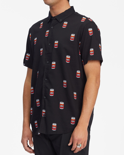 1 The Simpsons Duff Short Sleeve Shirt Black ABYWT00180 Billabong
