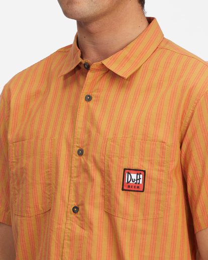 3 The Simpsons Duff Delivery Short Sleeve Shirt Red ABYWT00181 Billabong