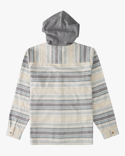 5 Baja Hooded Organic Flannel Shirt Beige ABYWT00182 Billabong