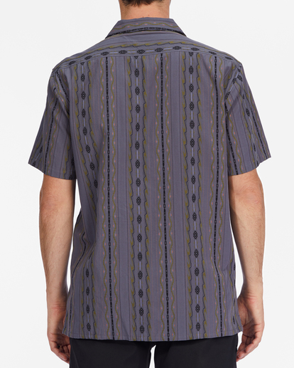 2 Wrangler Wesley Short Sleeve Shirt Blue ABYWT00183 Billabong