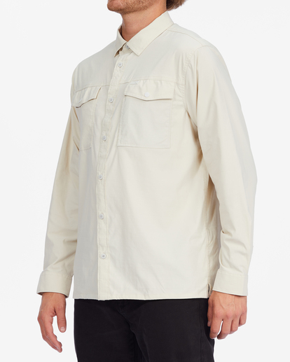 2 A/Div Surftrek Long Sleeve Shirt Beige ABYWT00187 Billabong