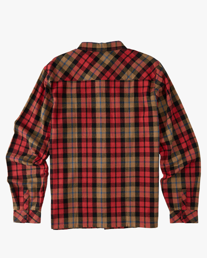 5 A/Div Westport Organic Flannel Shirt Red ABYWT00188 Billabong