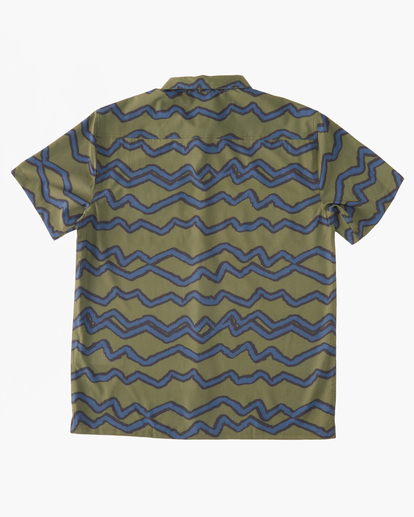 5 A/Div Surftrek Perf Short Sleeve Shirt Green ABYWT00195 Billabong