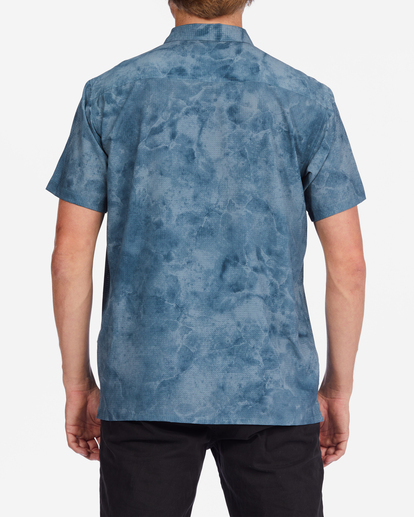 2 A/Div Surftrek Perf Short Sleeve Shirt Blue ABYWT00195 Billabong
