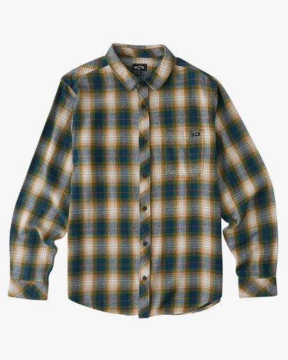 4 Coastline Flannel Shirt Blue ABYWT00198 Billabong