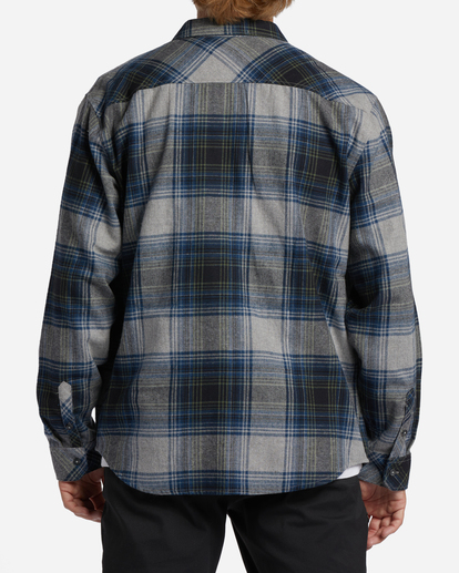 3 Coastline Flannel Shirt Grey ABYWT00198 Billabong