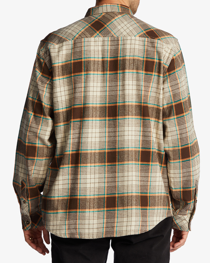 3 Coastline Flannel Shirt Beige ABYWT00198 Billabong
