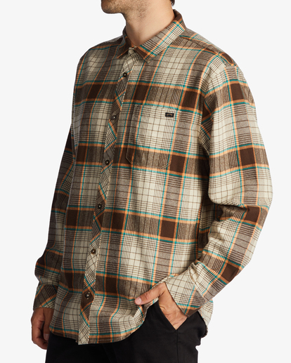 1 Coastline Flannel Shirt Beige ABYWT00198 Billabong