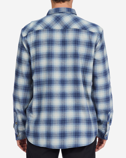 2 Coastline Flannel Shirt Blue ABYWT00198 Billabong
