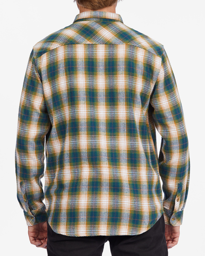 2 Coastline Flannel Shirt Blue ABYWT00198 Billabong