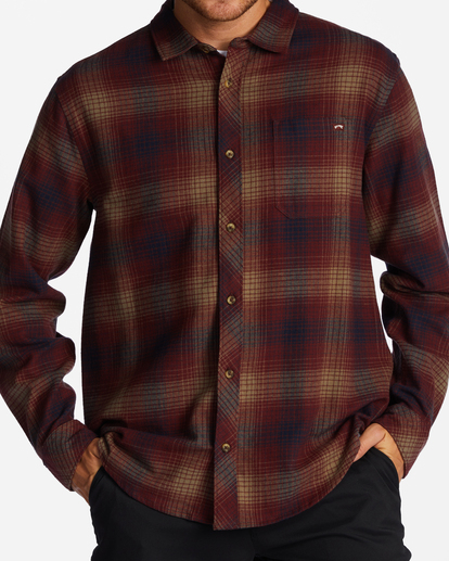 4 Coastline Flannel Shirt Green ABYWT00198 Billabong