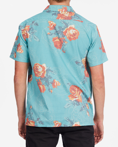 3 Wrangler Bloom Short Sleeve Shirt Green ABYWT00202 Billabong