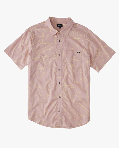 6 Sundays Floral Short Sleeve Shirt Pink ABYWT00204 Billabong